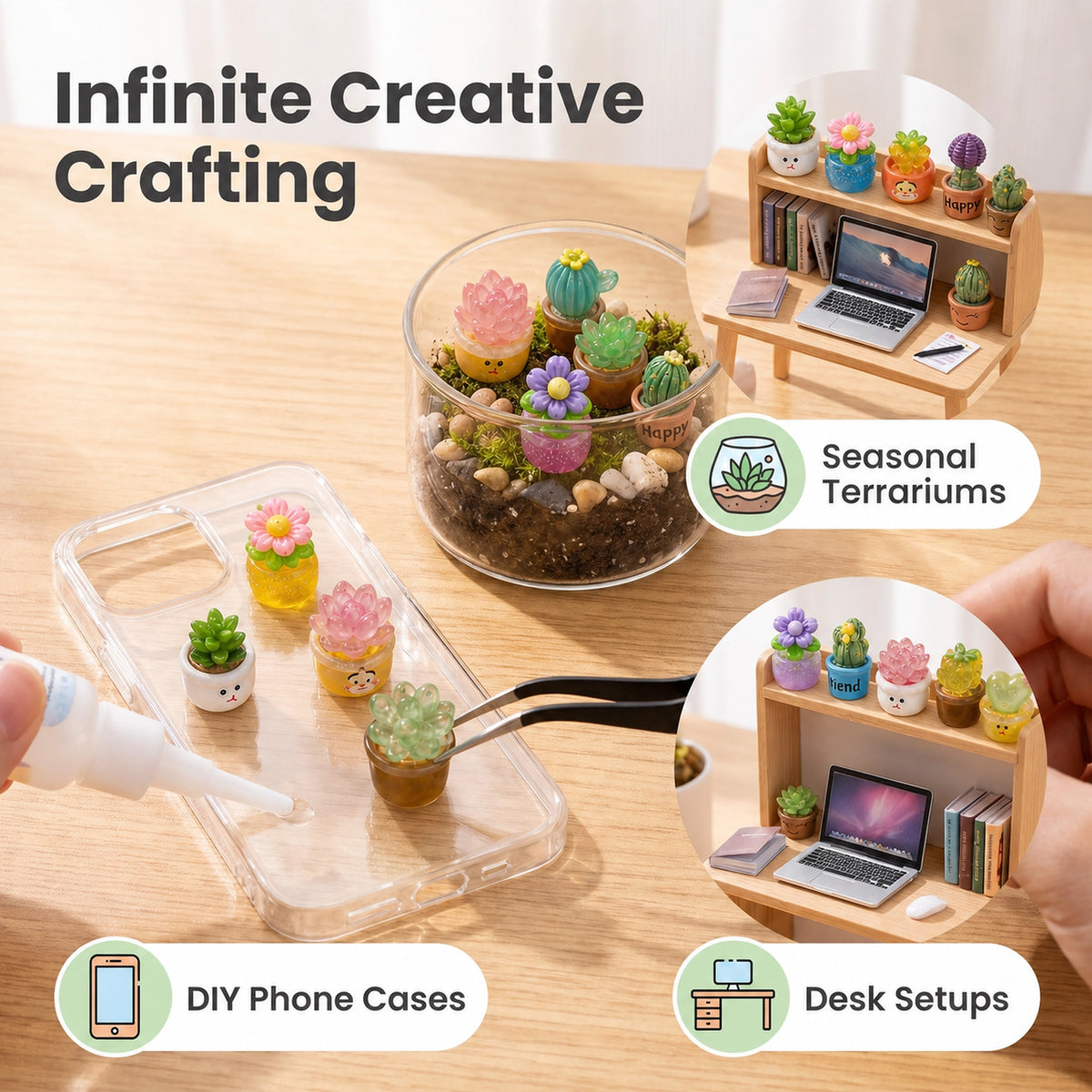 Glow-in-the-Dark Mini Potted Plant Mystery Bags