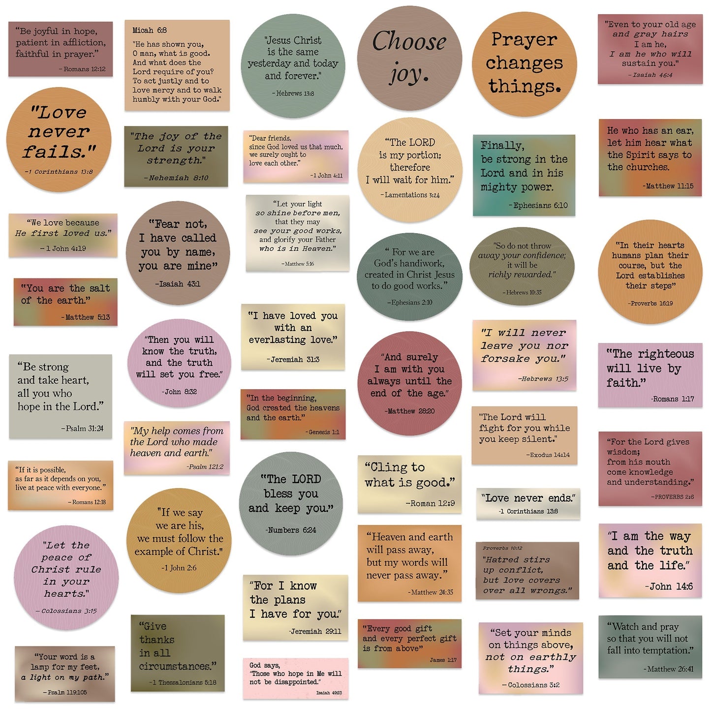 150 PCS Christian Bible Verse Stickers