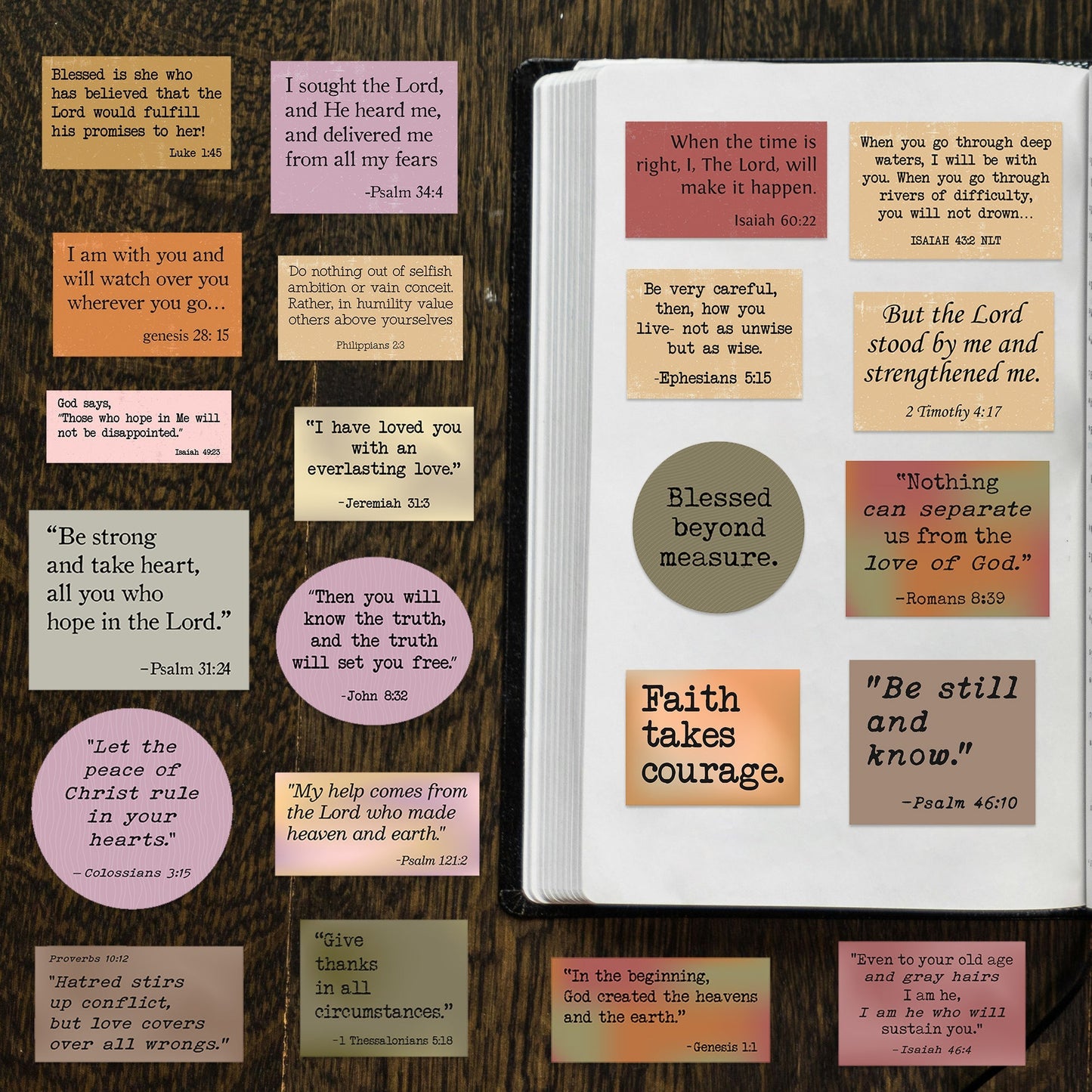 150 PCS Christian Bible Verse Stickers