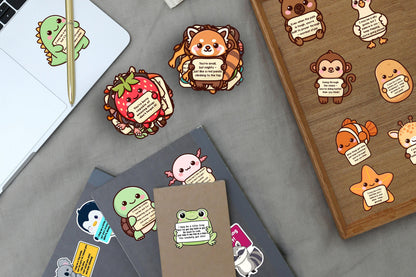 100PCS Emotional Support Animal Stickers