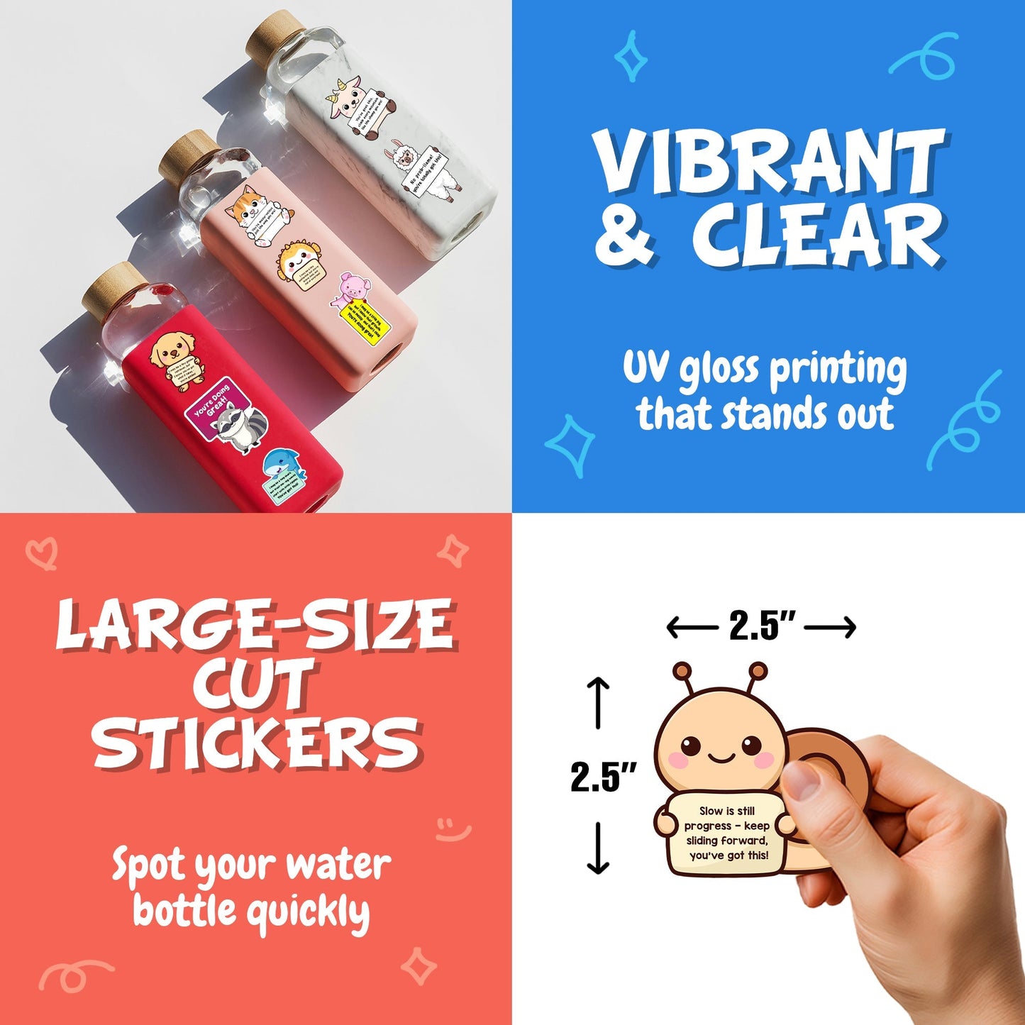 100PCS Emotional Support Animal Stickers