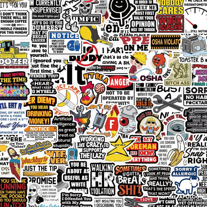 224 PCS Hard Hat Stickers for Adults