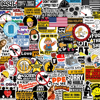 300 PCS Hard Hat Stickers