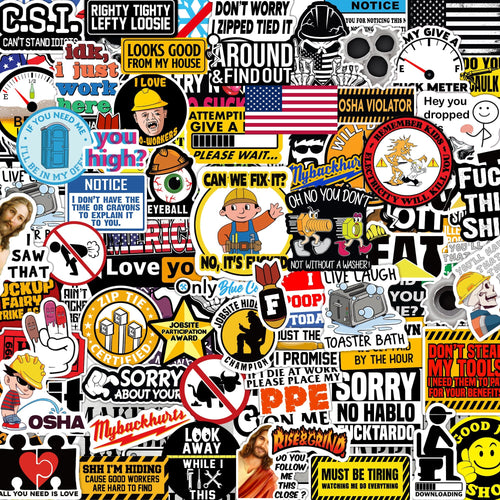 300 PCS Hard Hat Stickers