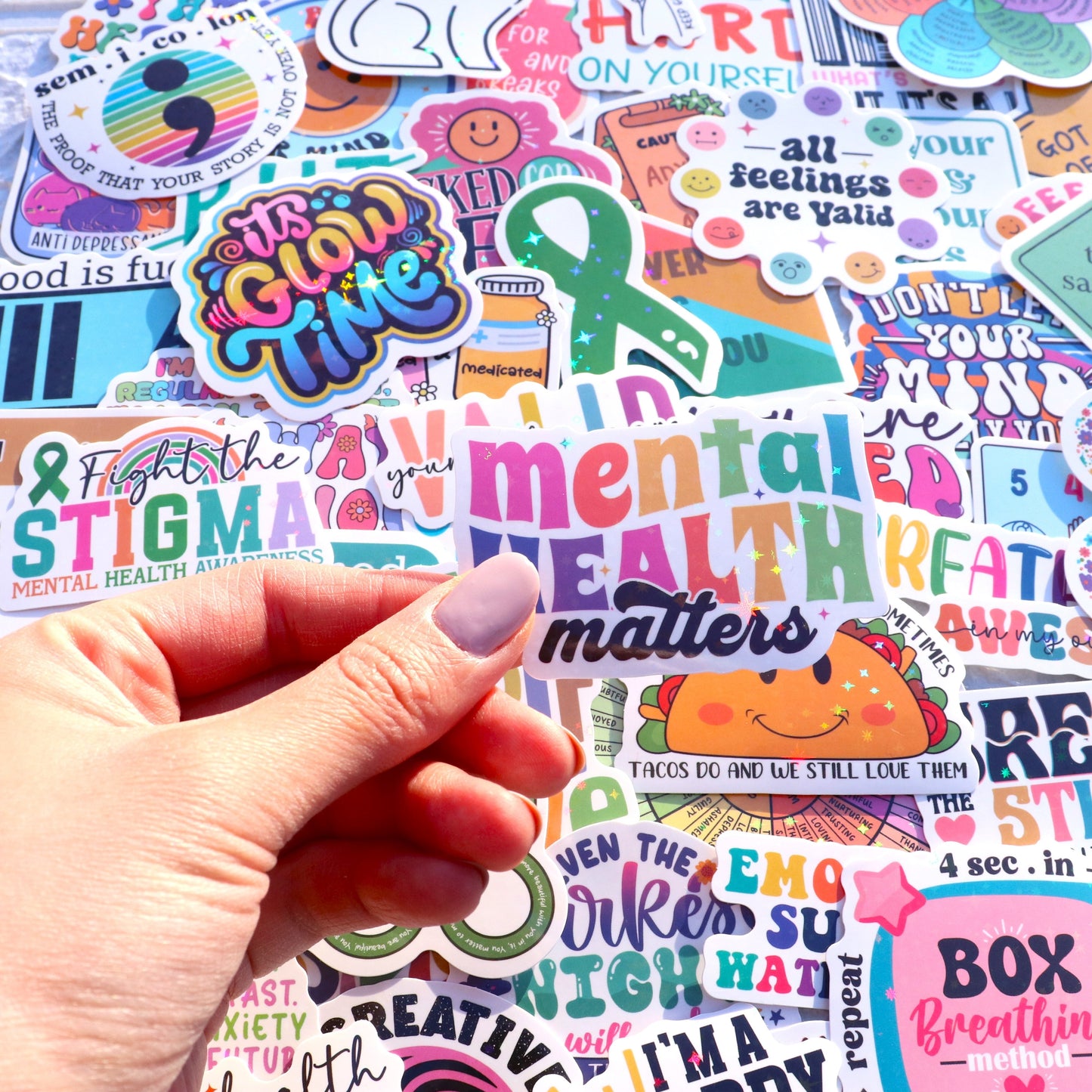 150 PCS Mental Health Matters Stickers