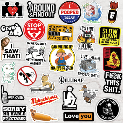 100-200 PCS Funny Stickers for Adults