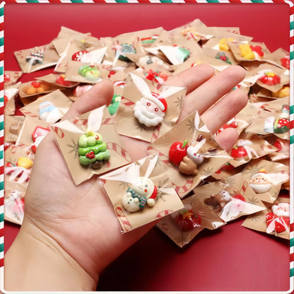 3D Christmas Miniature Figures – DIY Crafts & Dollhouse Holiday Decor – close-up product details