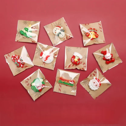 3D Christmas Miniature Figures – DIY Crafts & Dollhouse Holiday Decor – pack contents