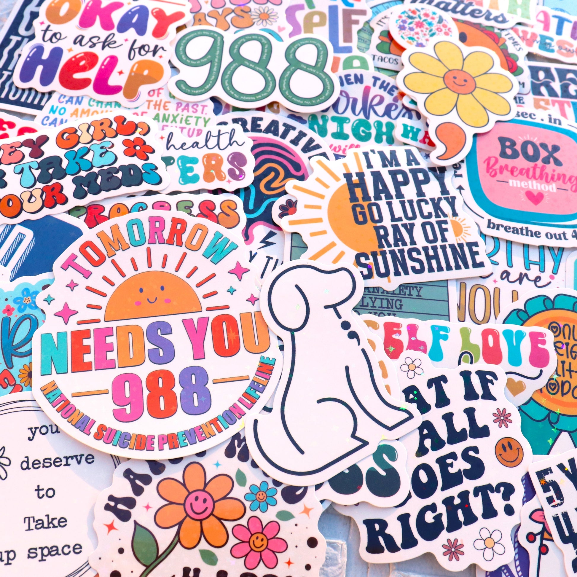 150 PCS Mental Health Matters Stickers