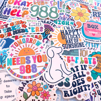150 PCS Mental Health Matters Stickers