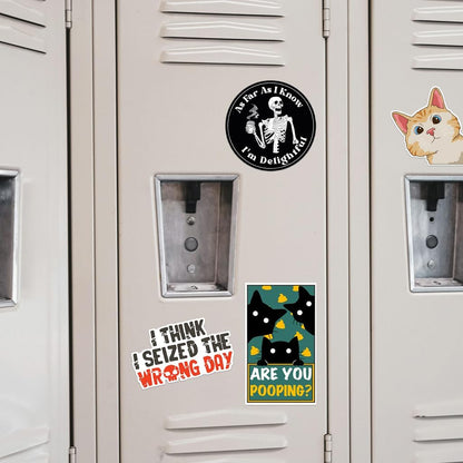 123PCS Stickers Pack, Bulk Sarcastic Vinyl Waterproof