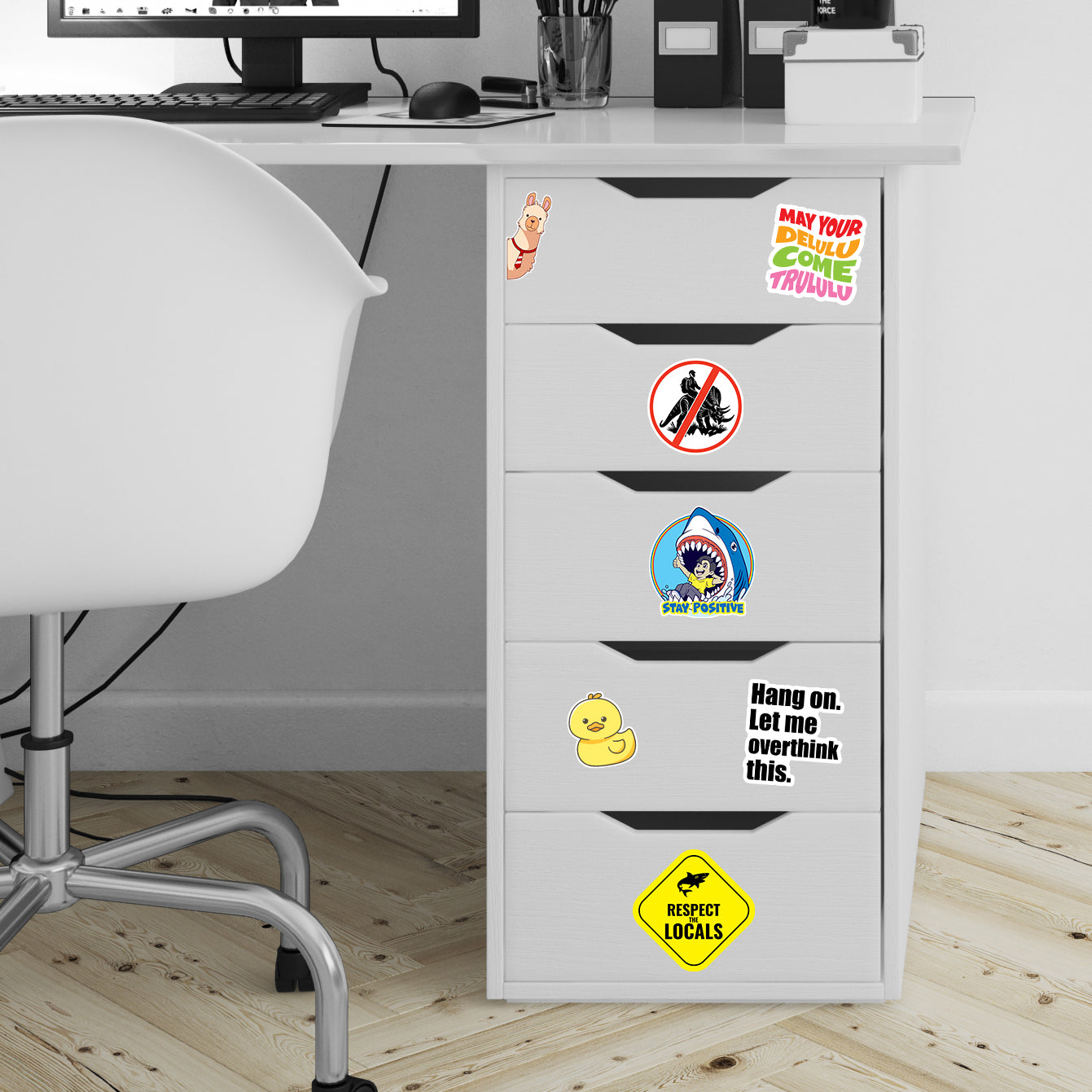 130 PCS Funny Anti-Social Stickers