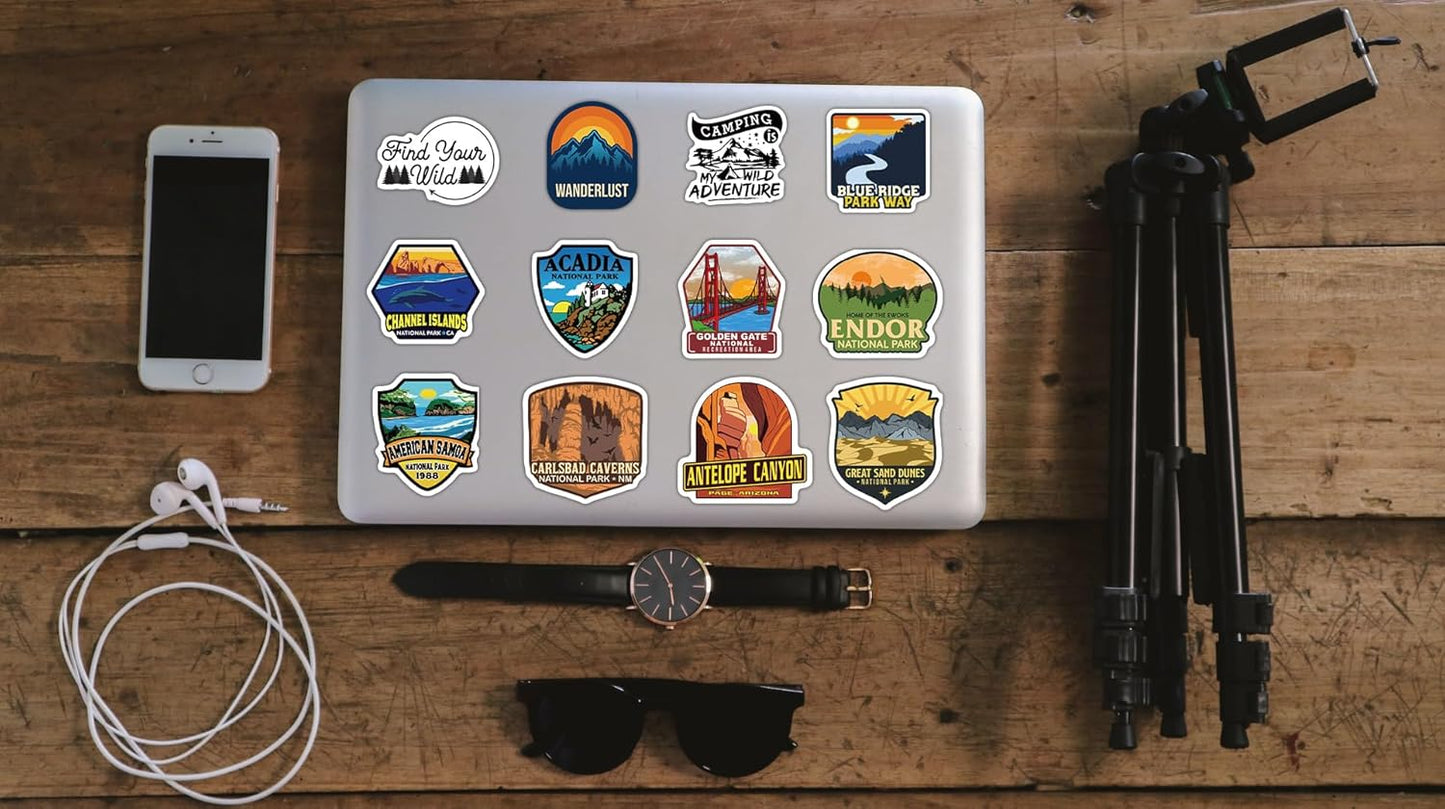 156 Pcs National Parks Sticker Pack