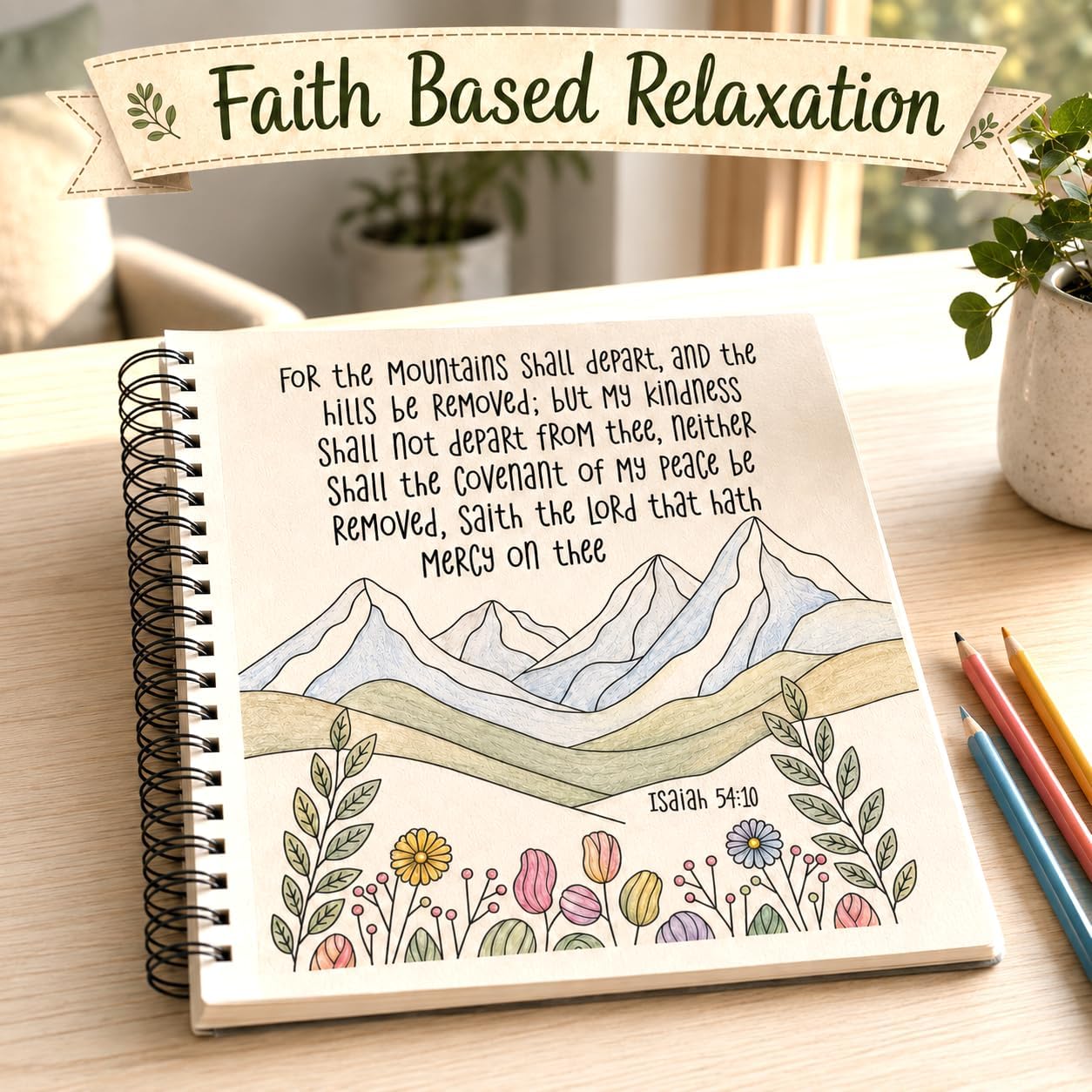 Puraesla Bible Verse Coloring Books for Adults & Kids – 2-Pack