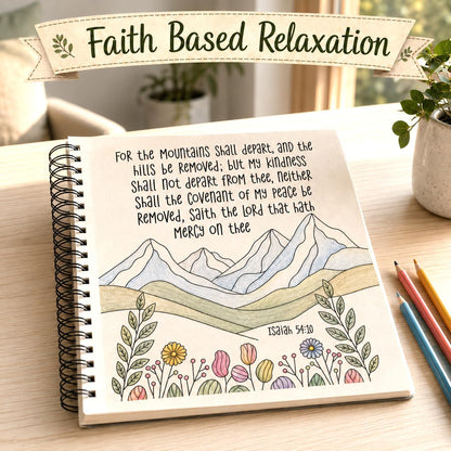 Puraesla Bible Verse Coloring Books for Adults & Kids – 2-Pack
