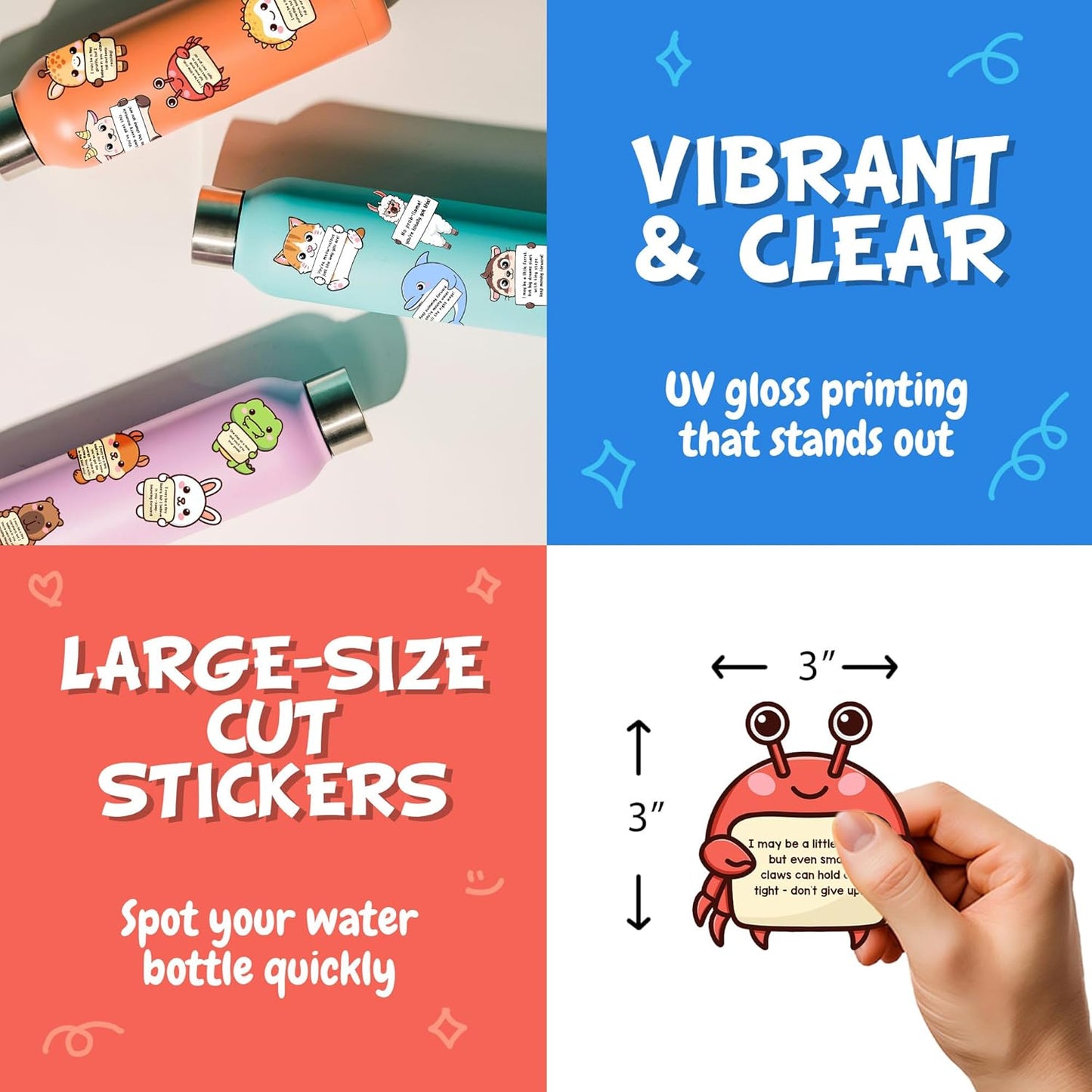 50PCS Emotional Support Animal Stickers