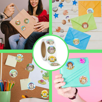 Puraesla 600-Piece Scratch & Sniff Reward Stickers – 3 Rolls