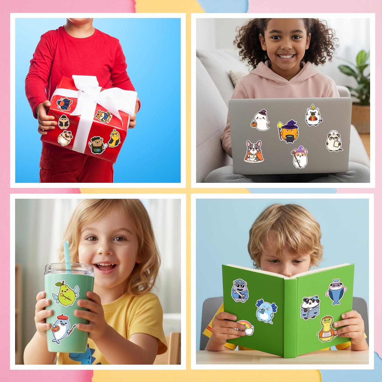 Puraesla Pocket Pals – 308-Piece Animal Sticker Pack