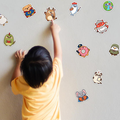 Puraesla Pocket Pals – 156-Piece Animal Sticker Pack