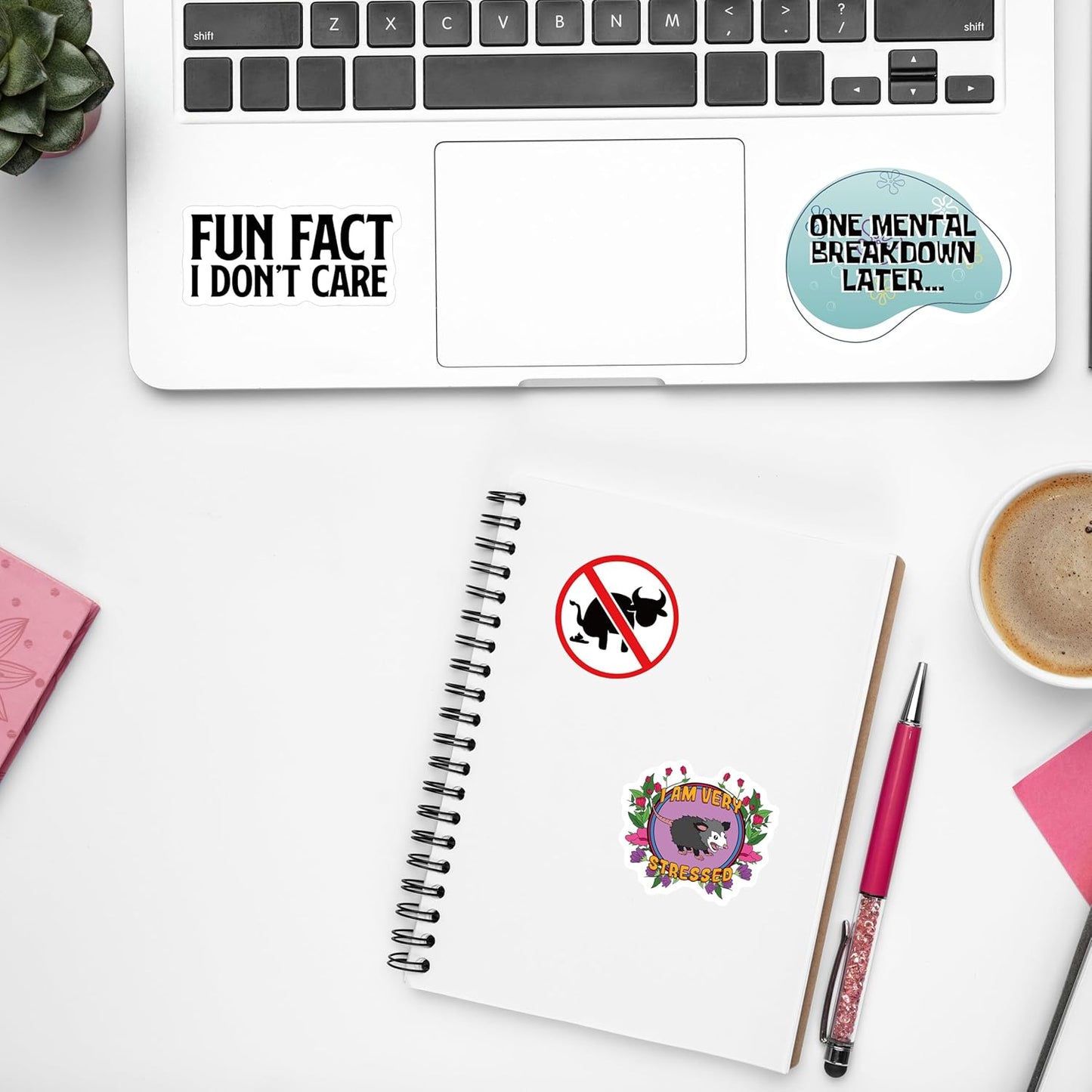 200-Piece Waterproof Adult Humor Sticker Pack