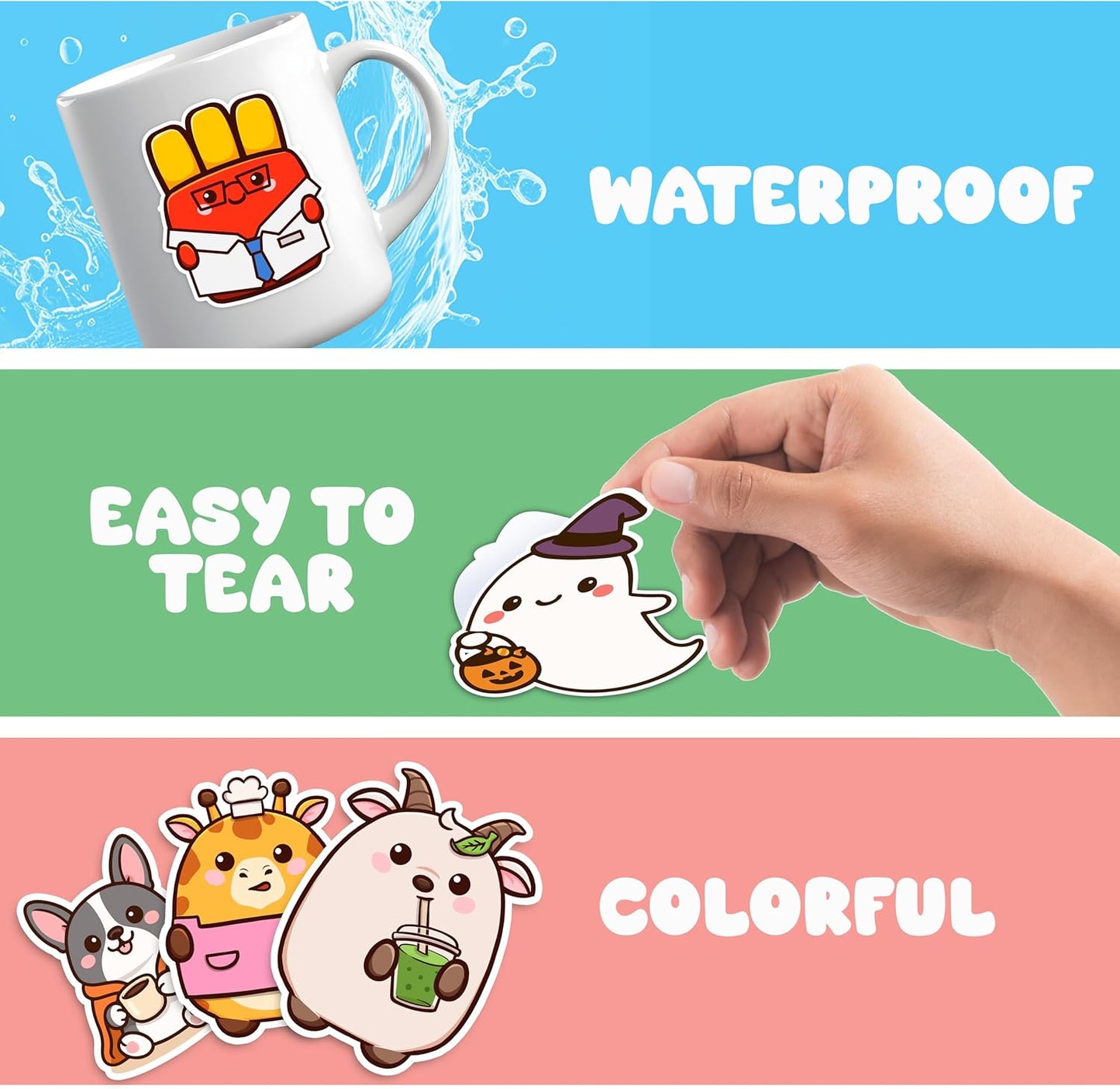 Puraesla Pocket Pals – 156-Piece Animal Sticker Pack