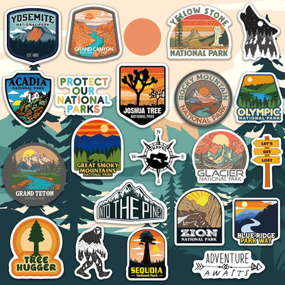 156 Pcs National Parks Sticker Pack