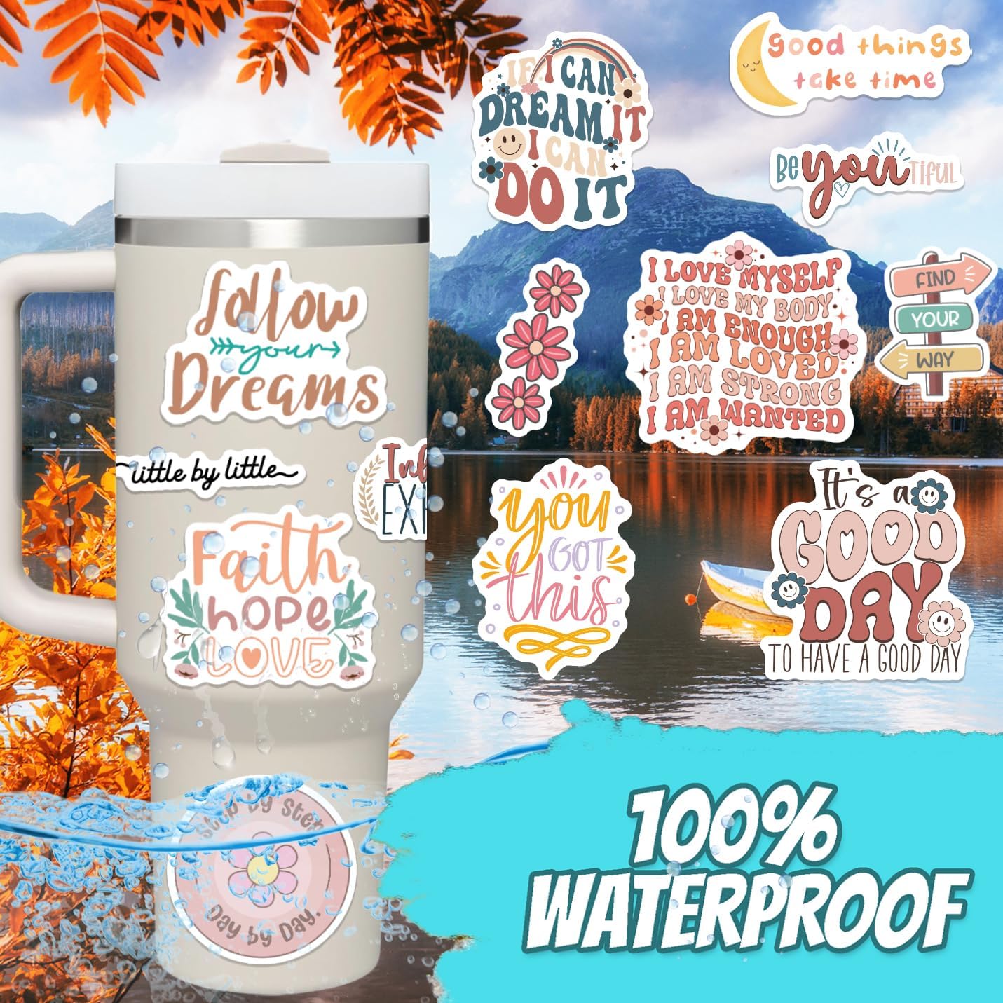 300PCS Motivational Stickers
