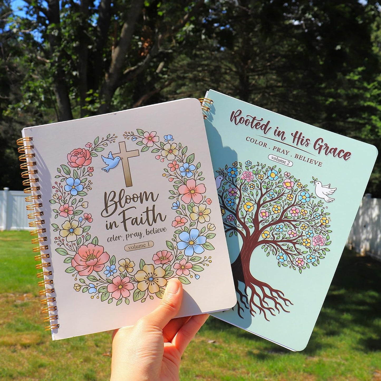 Puraesla Bible Verse Coloring Books for Adults & Kids – 2-Pack