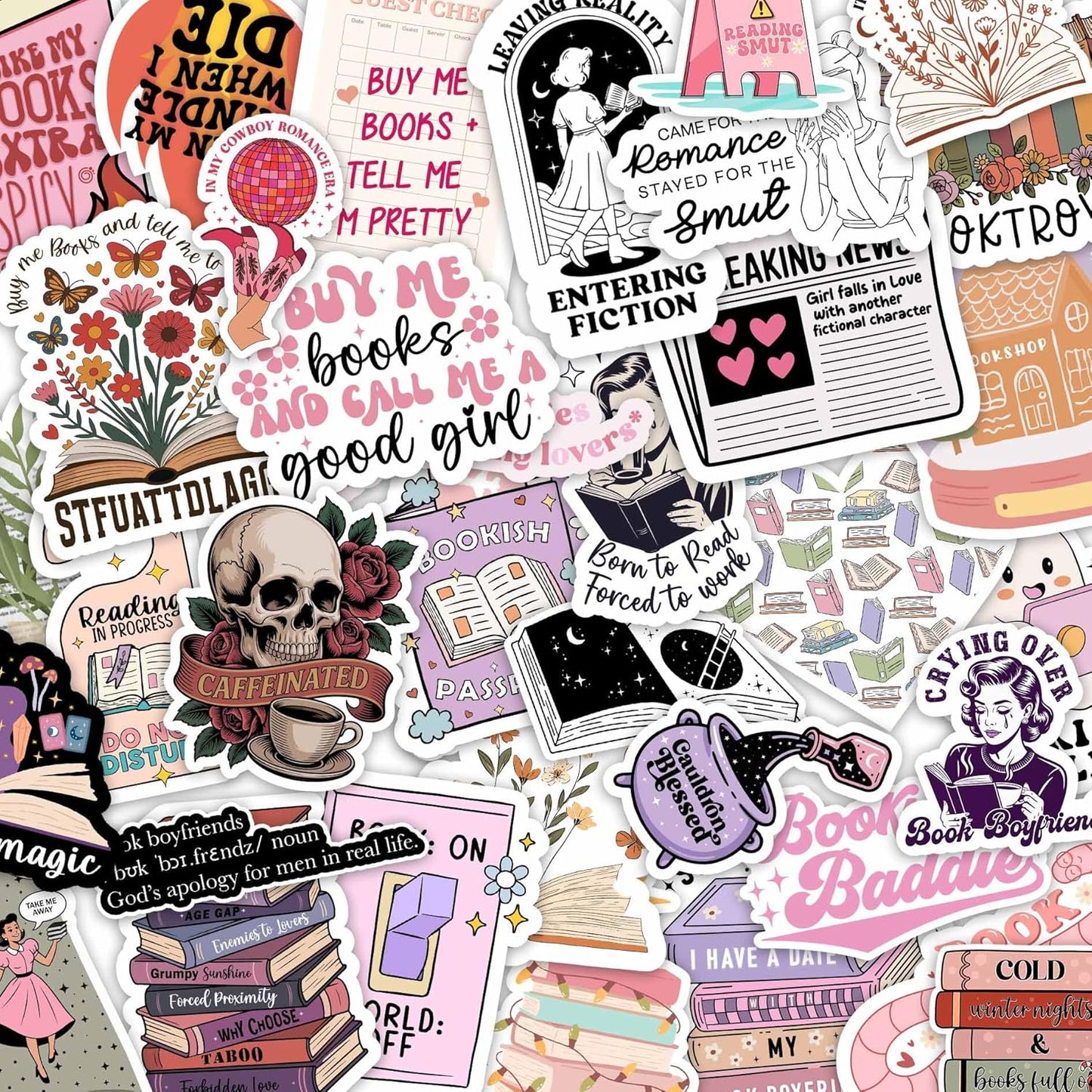 225 PCS Romance Book Stickers for Adults