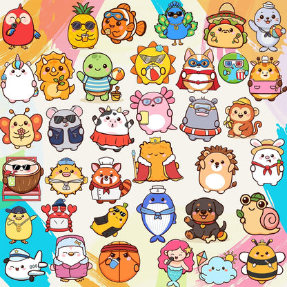 Puraesla Pocket Pals – 156-Piece Animal Sticker Pack