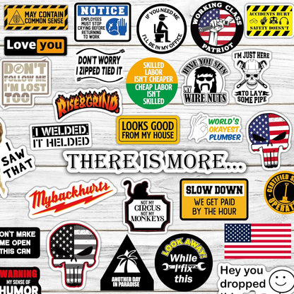 150 PCS Funny Hard Hat Stickers for Adults