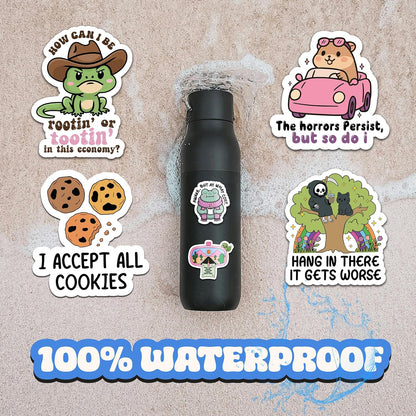Delulu Is Da Solulu – Holographic Sarcastic Sticker Collection (300pcs)