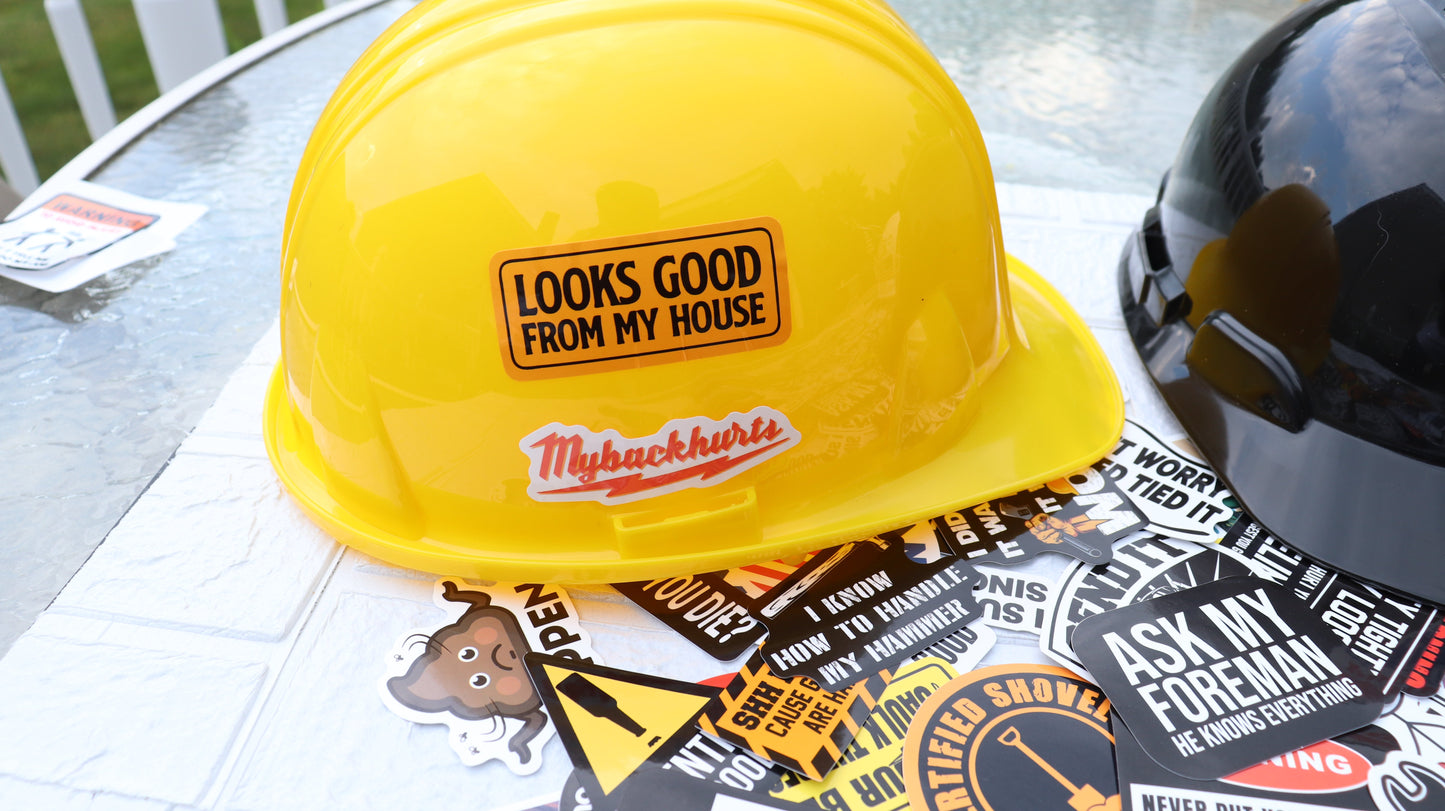 300 PCS Hard Hat Stickers