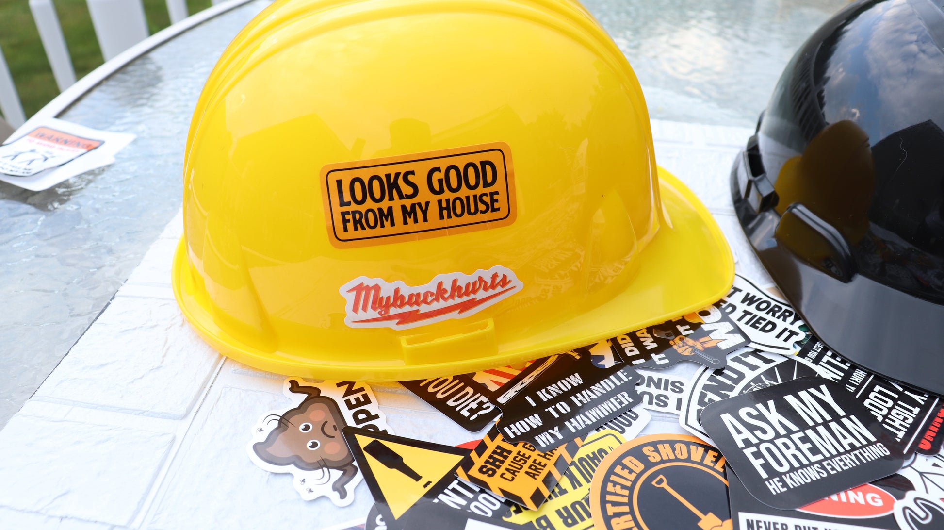 150 PCS Hard Hat Stickers