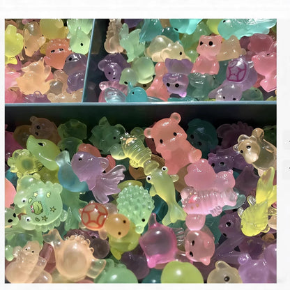 Glow-in-the-Dark Mini Resin Animal Mystery Bag