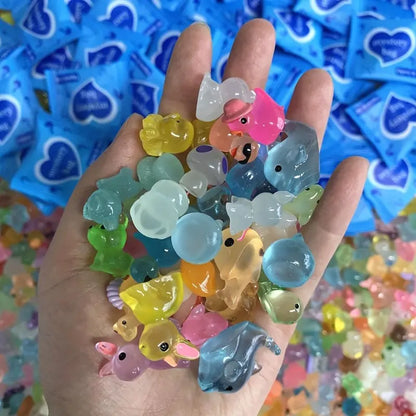 Glow-in-the-Dark Mini Resin Animal Mystery Bag