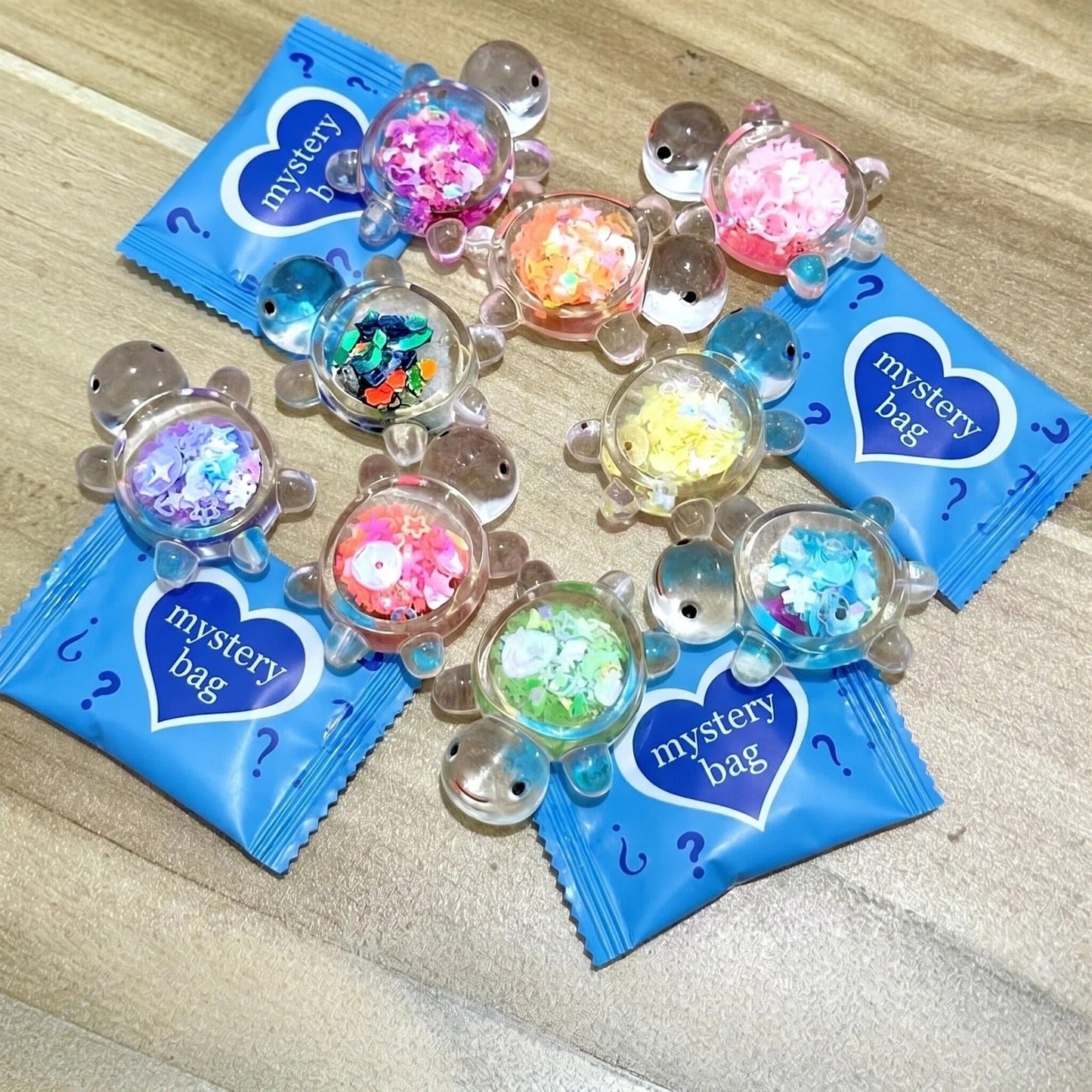 Glow-in-the-Dark Glitter Turtle Mystery Bag