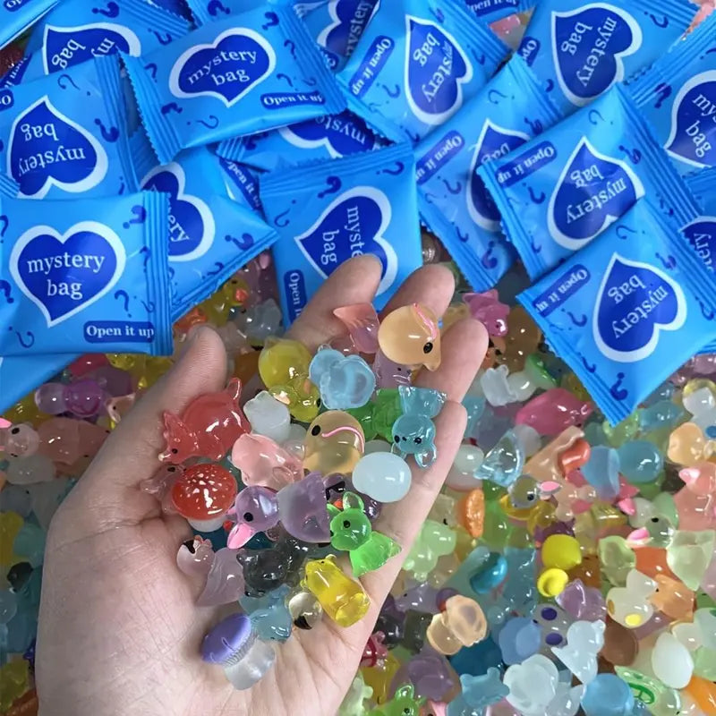 Glow-in-the-Dark Mini Resin Animal Mystery Bag