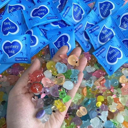 Glow-in-the-Dark Mini Resin Animal Mystery Bag