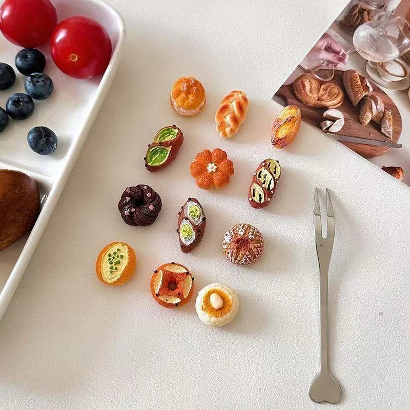 Hyper-Realistic Miniature French Bakery Resin Charms – DIY Decoden & Memo Magnet Supplies – additional design assortment