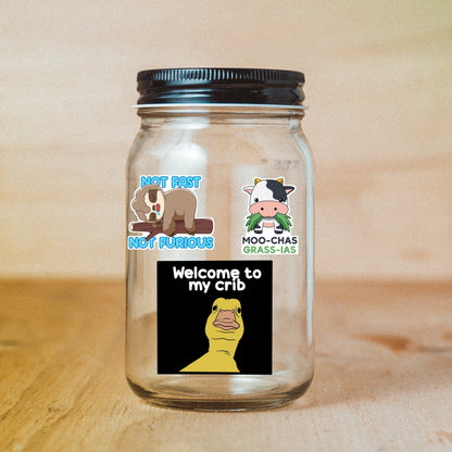 110 PCS Funny Animal Meme Stickers