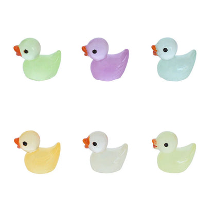 Glow-in-the-Dark Mini Duck Figurines – DIY craft decoration ideas