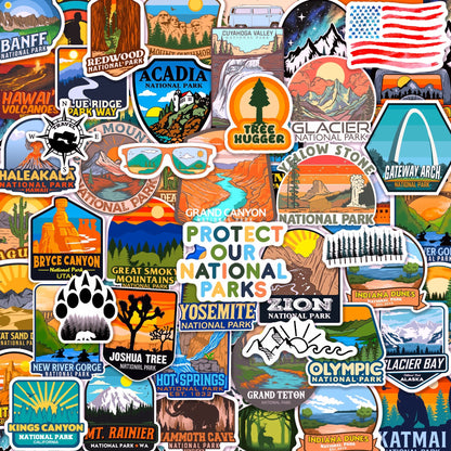 156 PCS National Parks Stickers