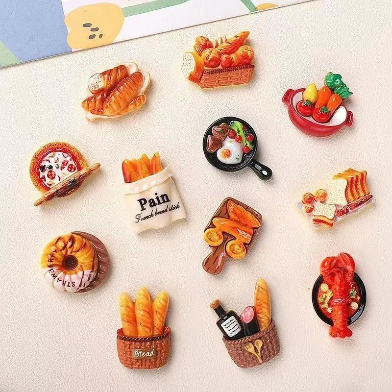 Miniature European Bakery Resin Charms – Cute Faux Food DIY Craft Sets