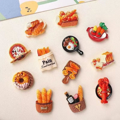 Miniature European Bakery Resin Charms – Cute Faux Food DIY Craft Sets
