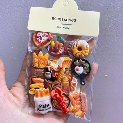 Miniature European Bakery Resin Charms – Cute Faux Food DIY Craft Sets – DIY craft decoration ideas