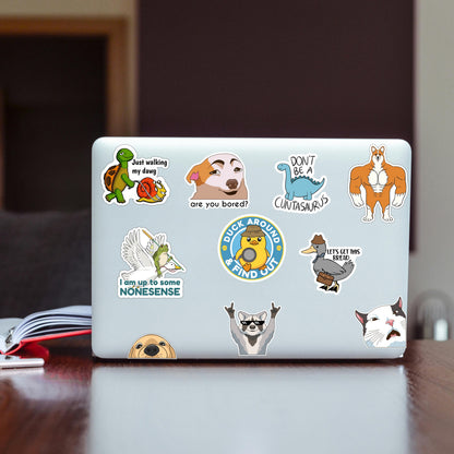 110 PCS Funny Animal Meme Stickers