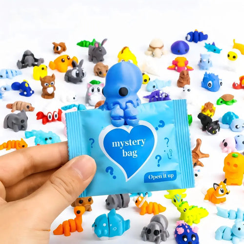 3D-printed articulated animal mystery bag assortment