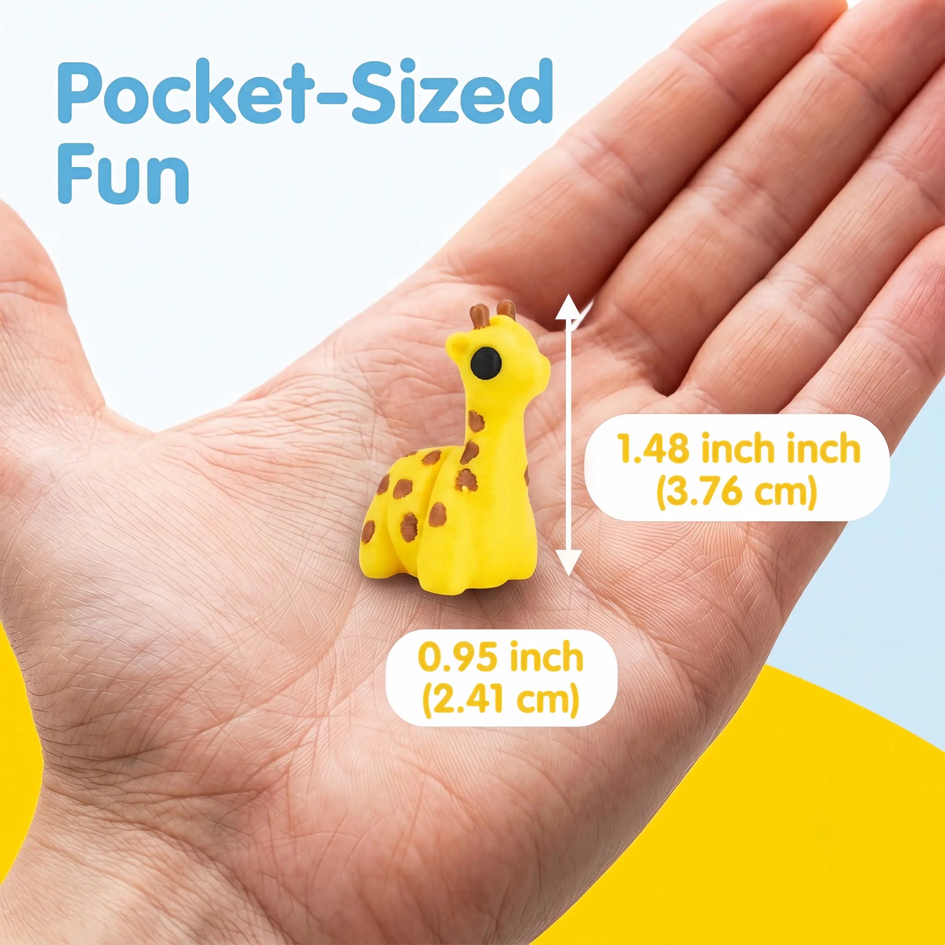 Pocket-sized 3D-printed animal shown in hand