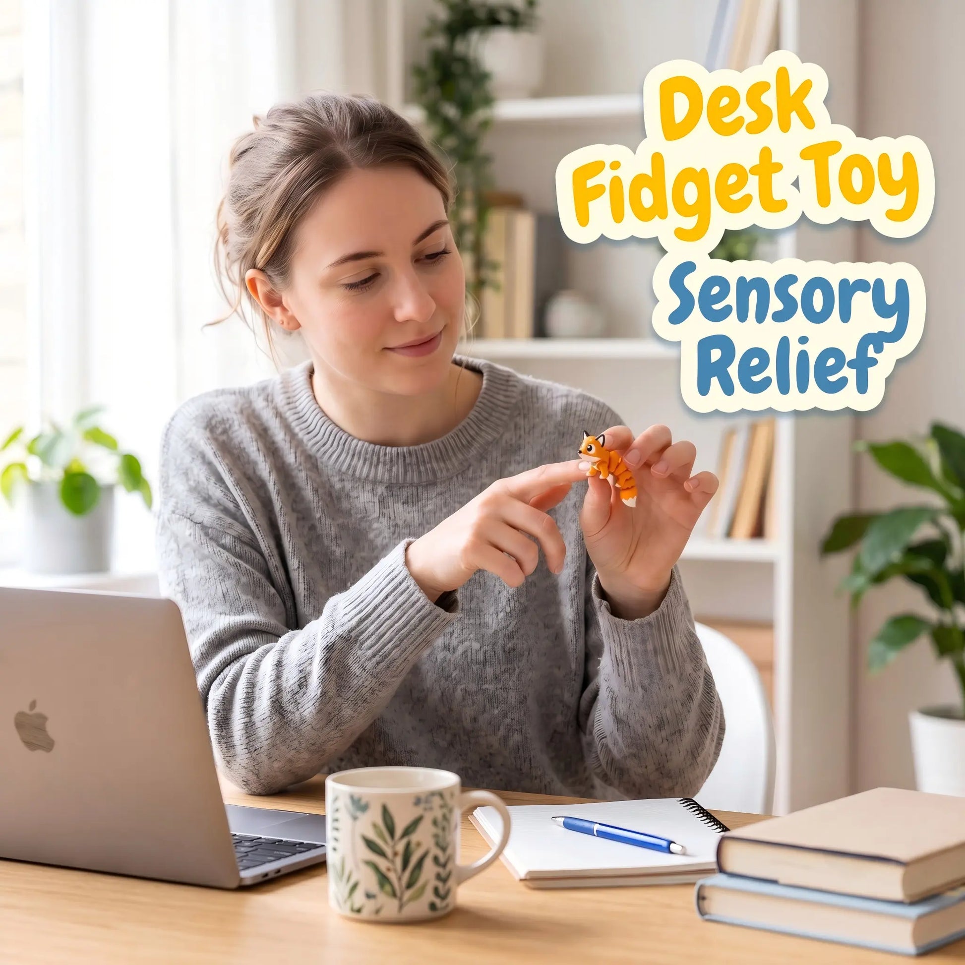 3D-printed animal used as a desk fidget toy
